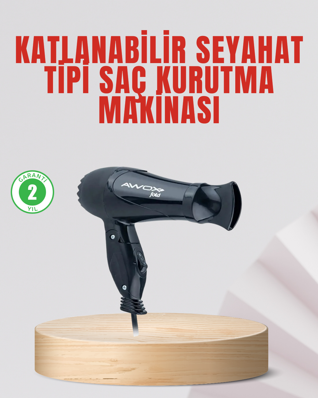 Seyahat Tipi Saç Kurutma Makinesi Katlanabilir Hafif Ya...