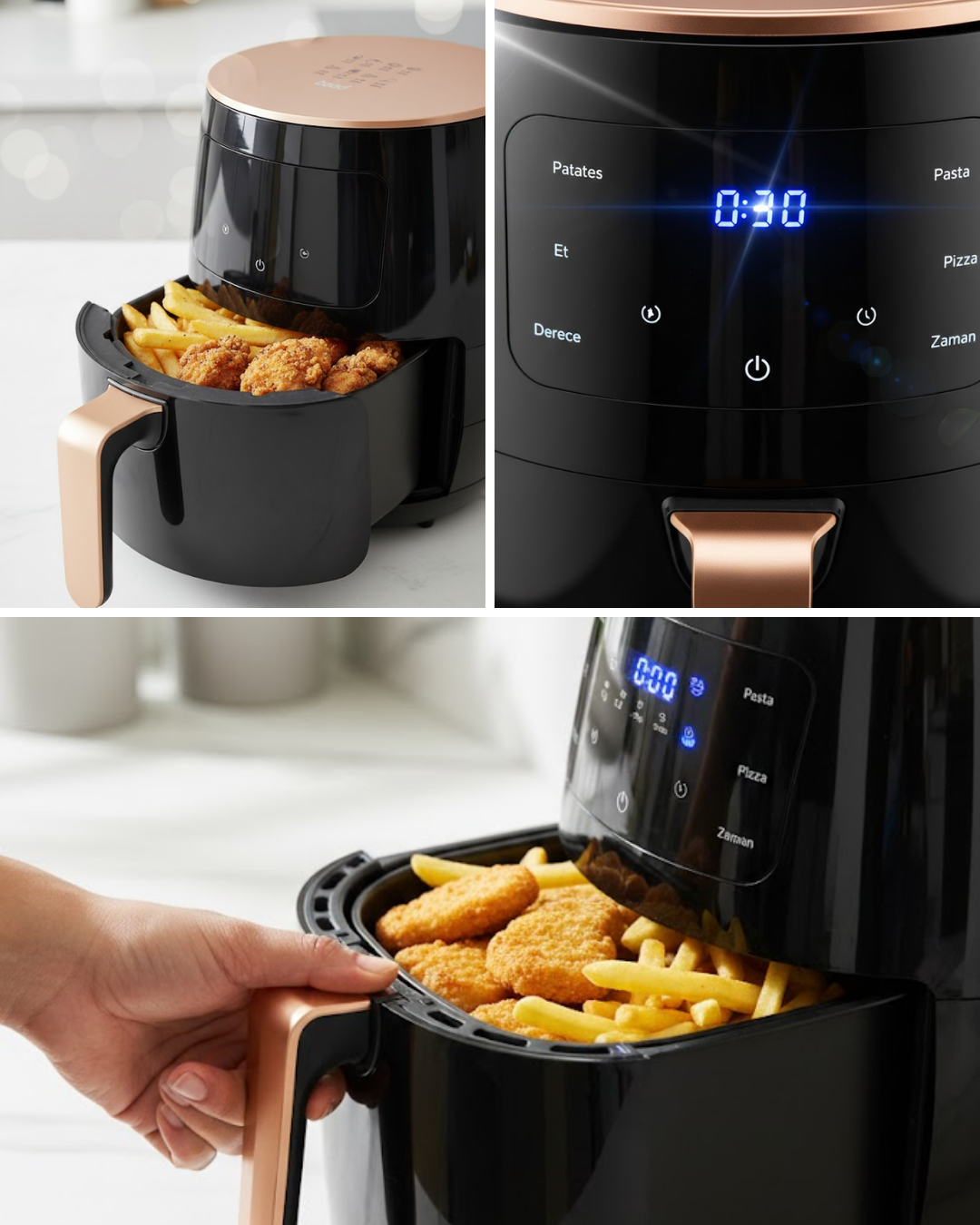 Büyük Kapasiteli Air Fryer Aile Boyu Piş