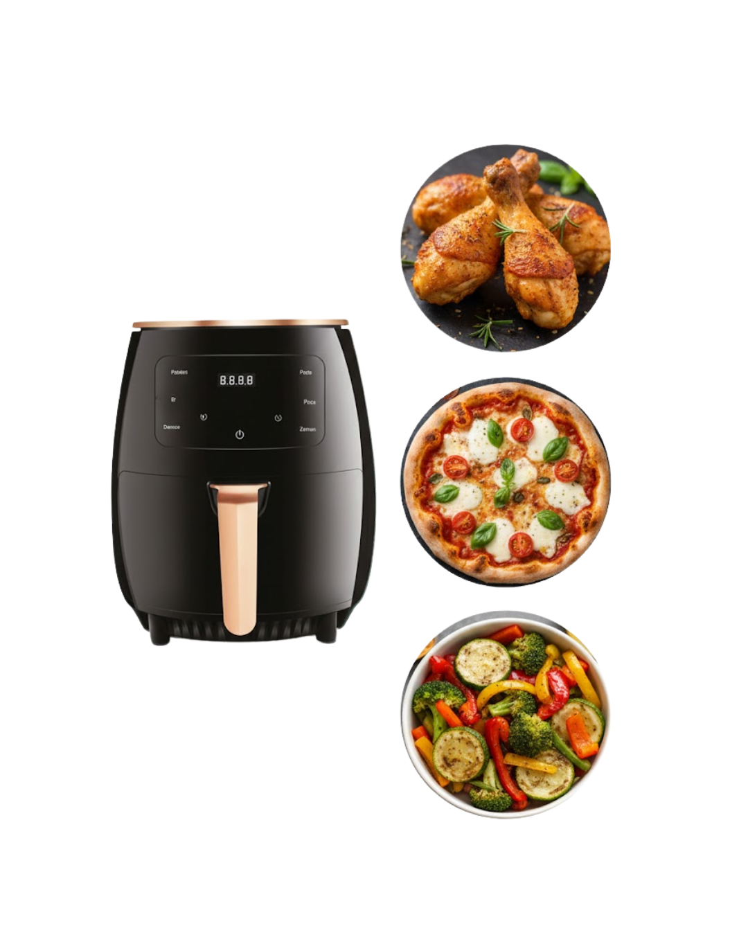 Büyük Kapasiteli Air Fryer Aile Boyu Pişirme ve Kolay Temizlik
