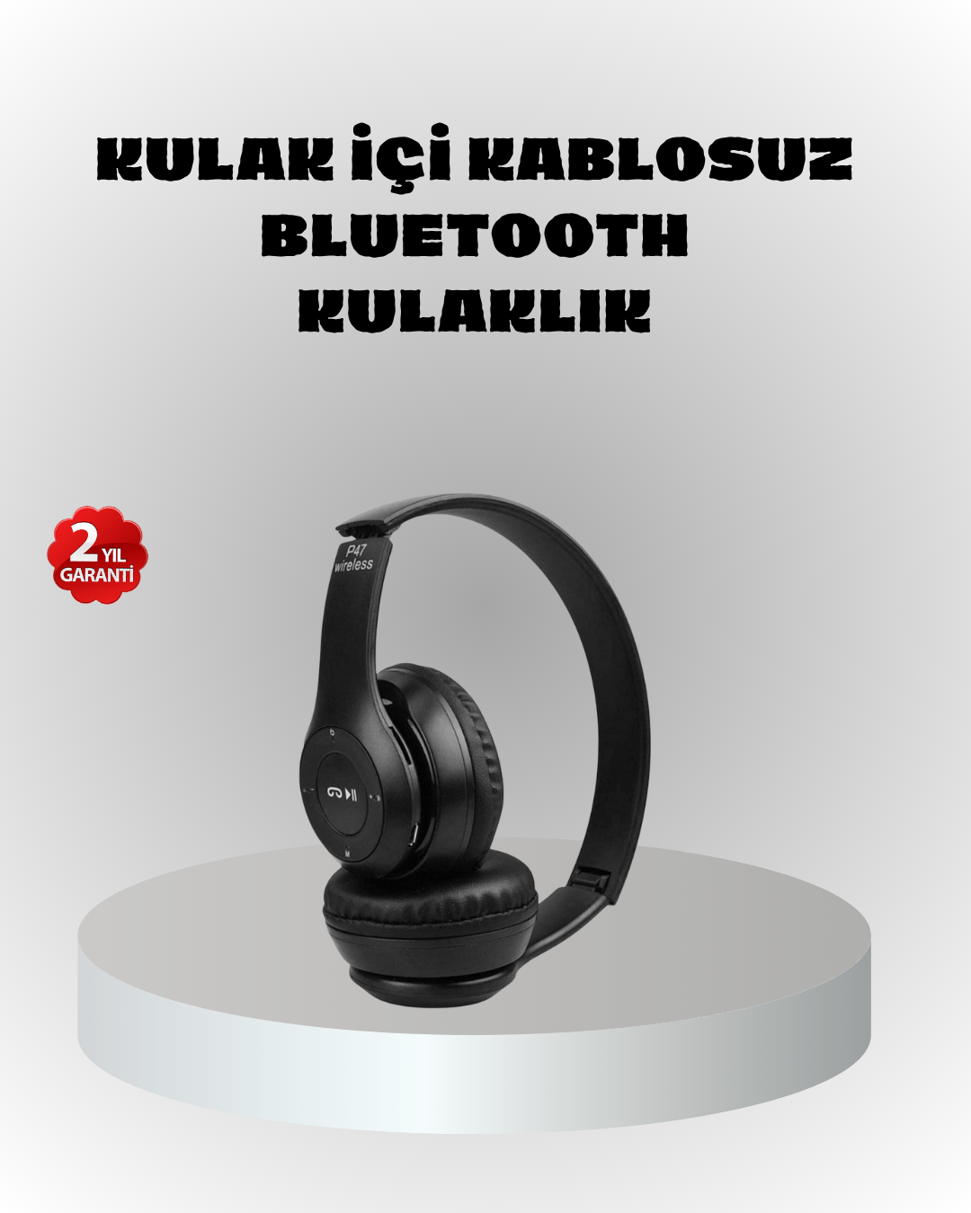 Kablosuz Bluetooth Kulaklık – TF Kart, AUX, Mikrofonlu,...