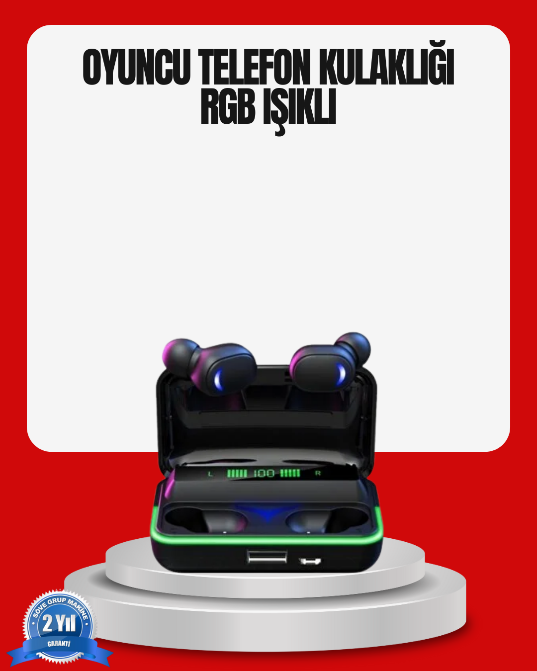 RGB Oyuncu Bluetooth Kulaklık Düşük Gecikmeli Kablosuz ...