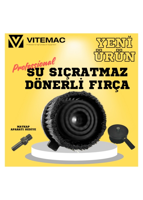 PROFESYONEL SU SIÇRATMAZ KOLTUK FIRÇASI POLİSAJ VE MATKABA TAKILABİLİR