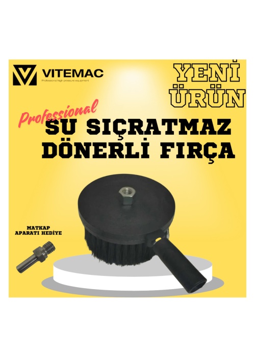 PROFESYONEL SU SIÇRATMAZ KOLTUK FIRÇASI POLİSAJ VE MATKABA TAKILABİLİR