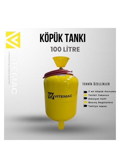 100 LİTRE KÖPÜK PÜSKÜRTME TANKI