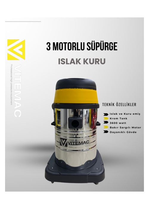 VITEMAC 3 MOTORLU ISLAK KURUSÜPÜRGE