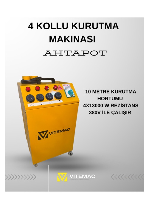 4 KOLLU KURUTMA MAKINASI (AHTAPOT)