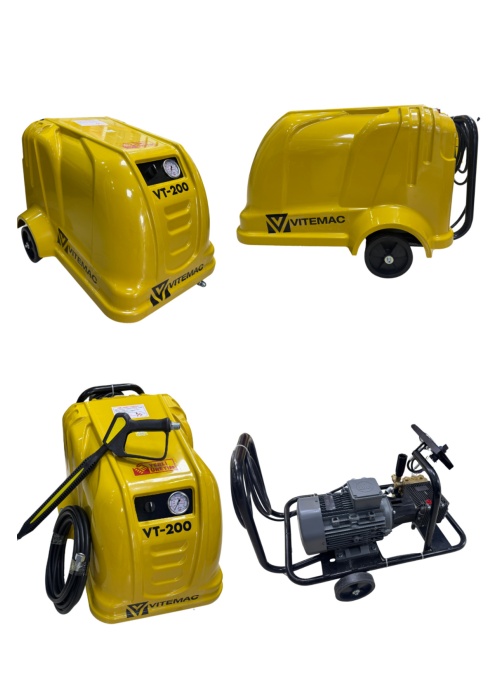 VT 2000 - 200 BAR  PROFESYONEL YÜKSEK BASINÇLI YIKAMA MAKİNASI 380 V 7,5 HP