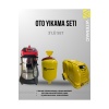 OTO YIKAMA SETİ 3 LÜ SET  200 BAR YIKAMA -  100 LİTRE KÖPÜK TANKI  -3MOTORLU SÜPÜRGE TAM SET