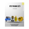4LÜ OTO YIKAMA SETİ 200 BAR YIKAMA 100 LİTRE KÖPÜK 3 MOTORLU SÜPÜRGE 100 LİTRE KOMPRESÖR