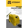 VT 2000 - 200 BAR  PROFESYONEL YÜKSEK BASINÇLI YIKAMA MAKİNASI 380 V 7,5 HP