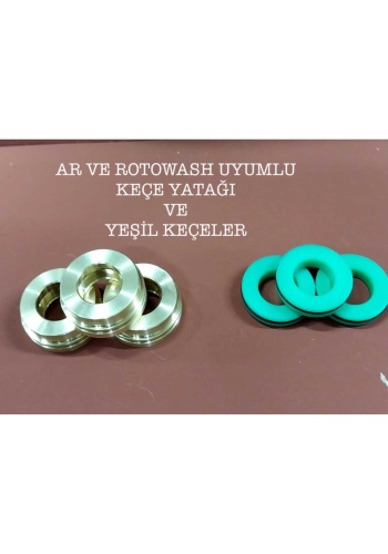 Kısa Keçe Yatağı Ve Yeşil Basınç Keçe Takımı 1 Pompalık Ar Pompa Uyumlu