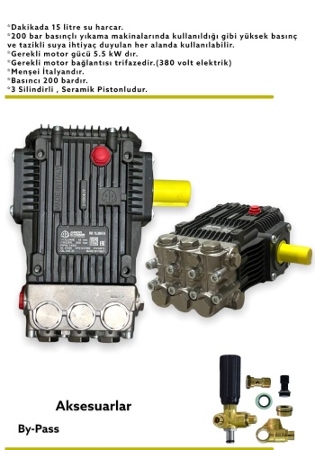 Annovi Reverberi 200 Bar Ar Italyan Yüksek Basınçlı Su Pompası By Pass Takımı (200 BAR)