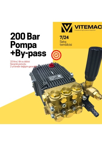 200 BAR POMPA + BY -PASS YERLİ POMPA