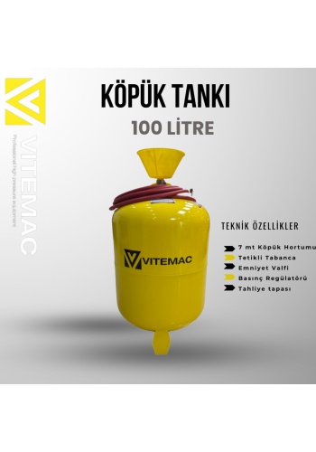 100 LİTRE KÖPÜK PÜSKÜRTME TANKI