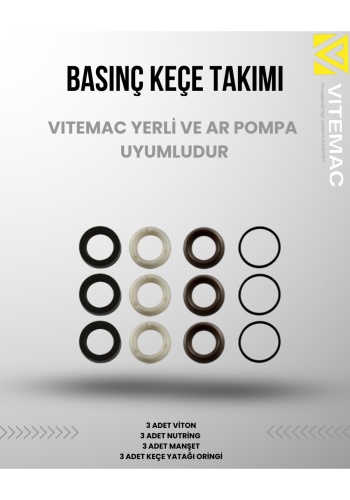 BASINÇ KEÇE TAKIMI 150-200-250 BAR