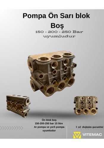 Pompa Ön blok Boş Ar pompa ve Yerli Pompa uyumlu Sarı ön blok