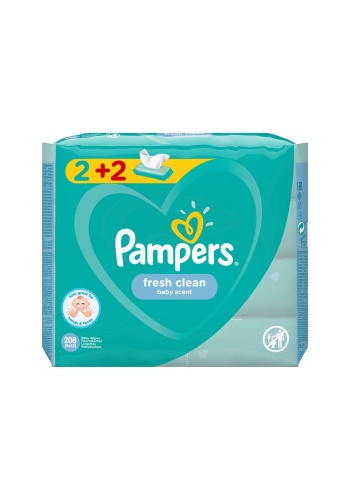 Prima Pampers Baby Yenidoğan Fresh Clean Islak Havlu 52x4 Adet (208 Yaprak)