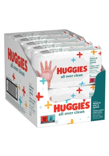 Huggies All Over Clean Bebek ve Çocuk Islak Mendili 10x56 Yaprak