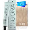 SCHWARZKOPF IGORA ROYAL HIGHLIFTS SAÇ BOYASI 12.19 SANDRE VİYOLE 60 ML (PAKET 3 ADET)