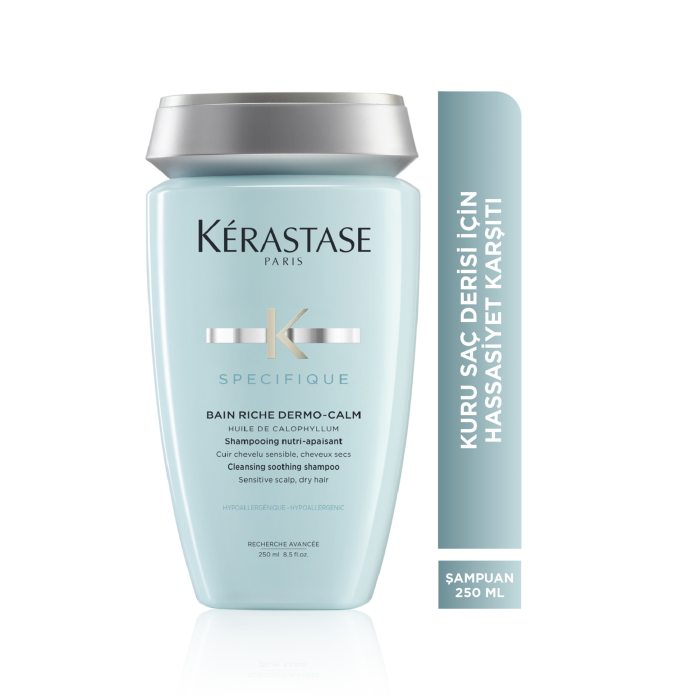 ​​​​​​​KERASTASE SPECIFIQUE BAIN DERMOCALM RICHE KURU SAÇ DERİSİ İÇİN HASSASİYET KARŞITI ŞAMPUAN 250 ML