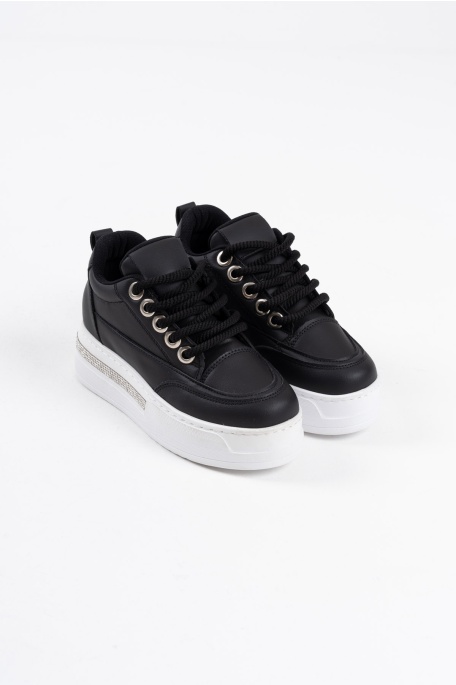 Alice Siyah Kadın Gizli Topuklu Sneaker