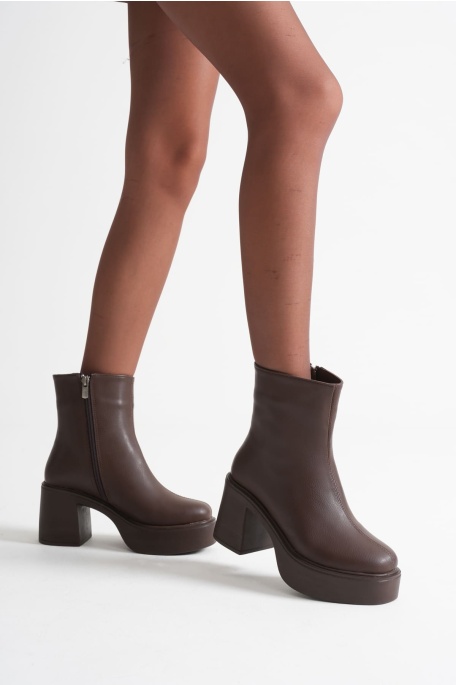 Keti Kadın Acı Kahve Topuklu Bot