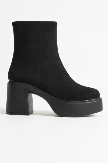 Keti Kadın Siyah Süet Topuklu Bot