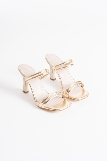 Petra Kadın Altın Topuklu Terlik