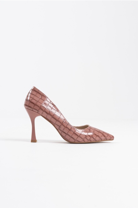 Harper Kadın Somon Kroko Rugan Stiletto