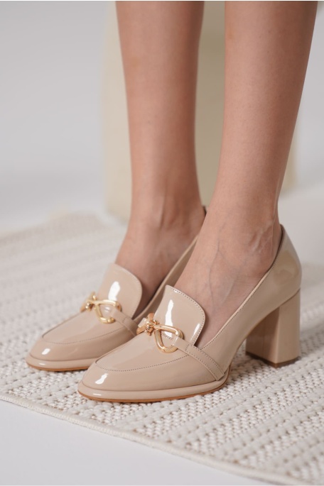 Melly Nude Rugan Kadın Topuklu Ayakkabı