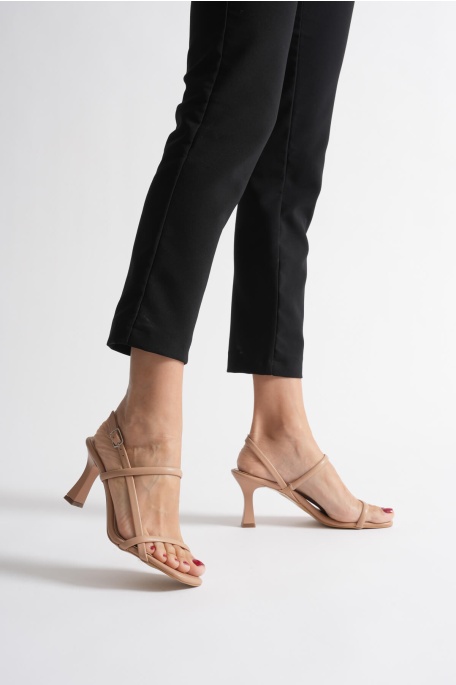 Monya Kadın Nude Topuklu Sandalet