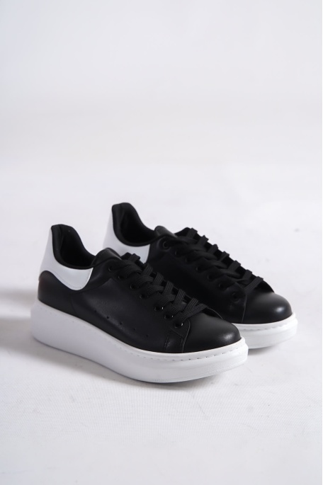 Samira Beyaz Detaylı Siyah Spor Ayakkabı