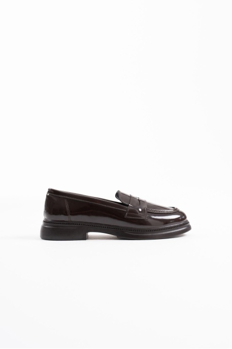 Sunny Kadın Acı Kahve Rugan Loafer