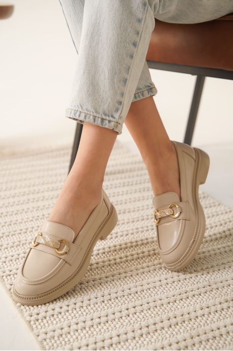 Lance Kadın Bej Rugan Loafer