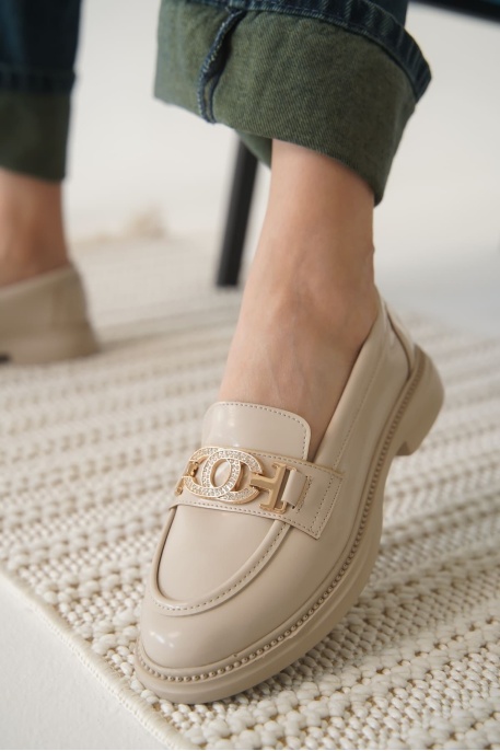 Viola Kadın Bej Rugan Loafer