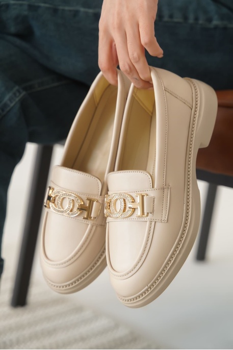 Viola Kadın Bej Loafer