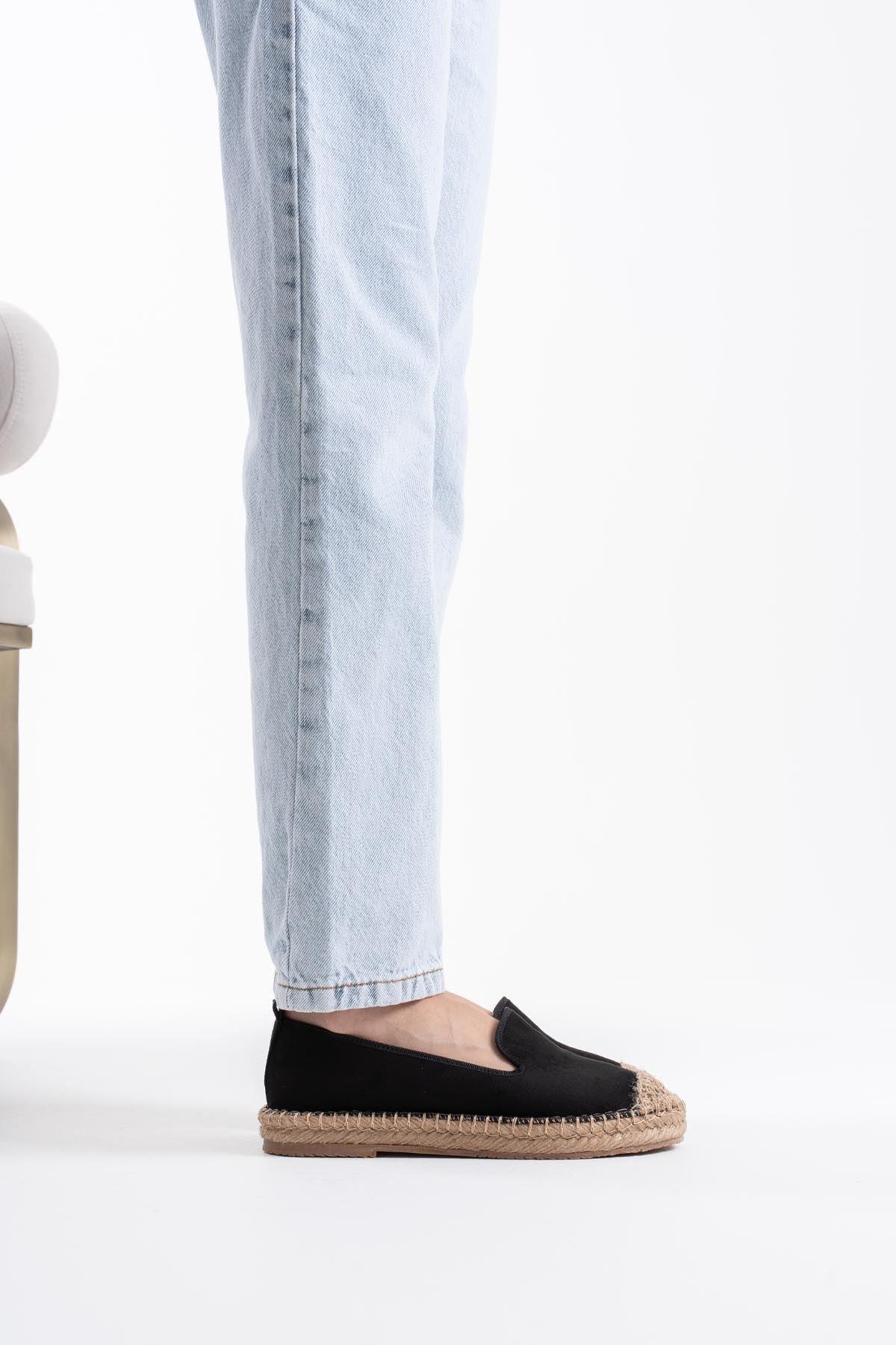 Fly Kadın Siyah Espadril Ayakkabı