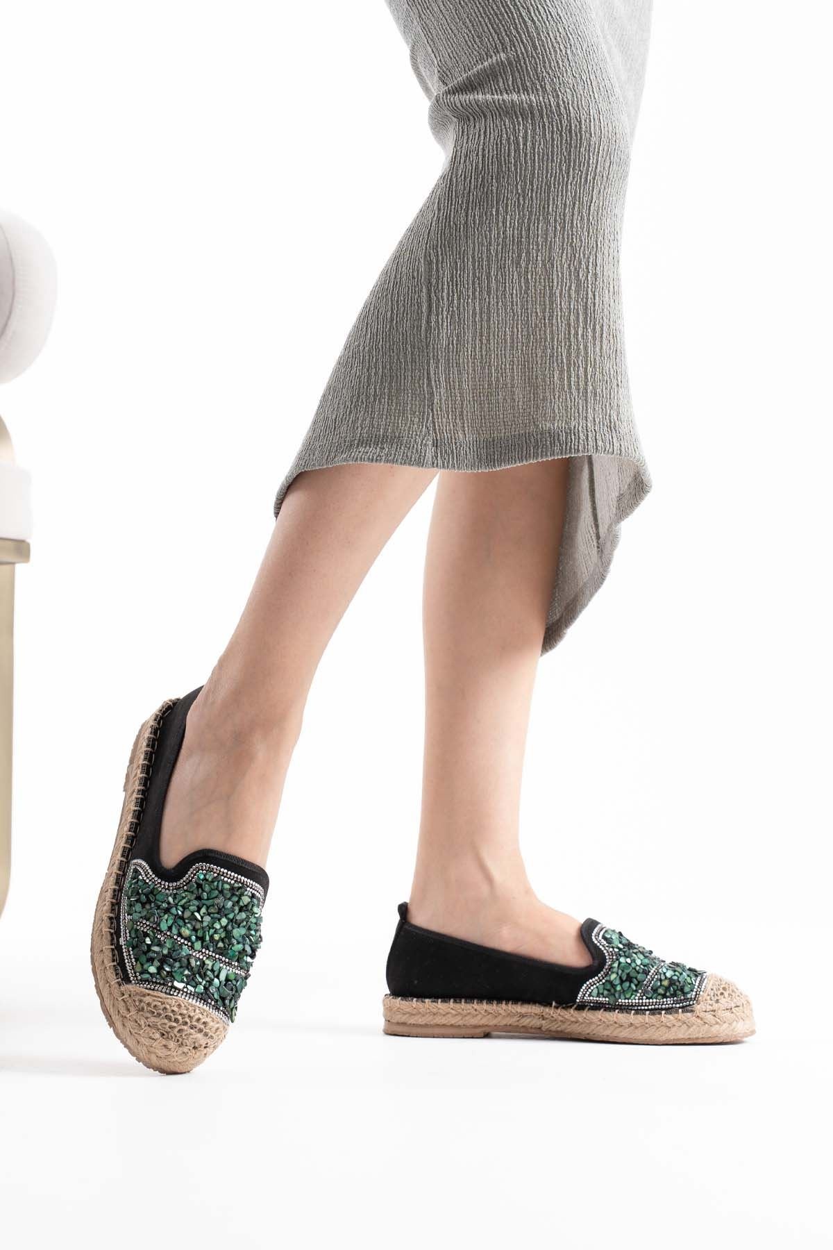 Hansel Kadın Siyah Espadril Ayakkabı