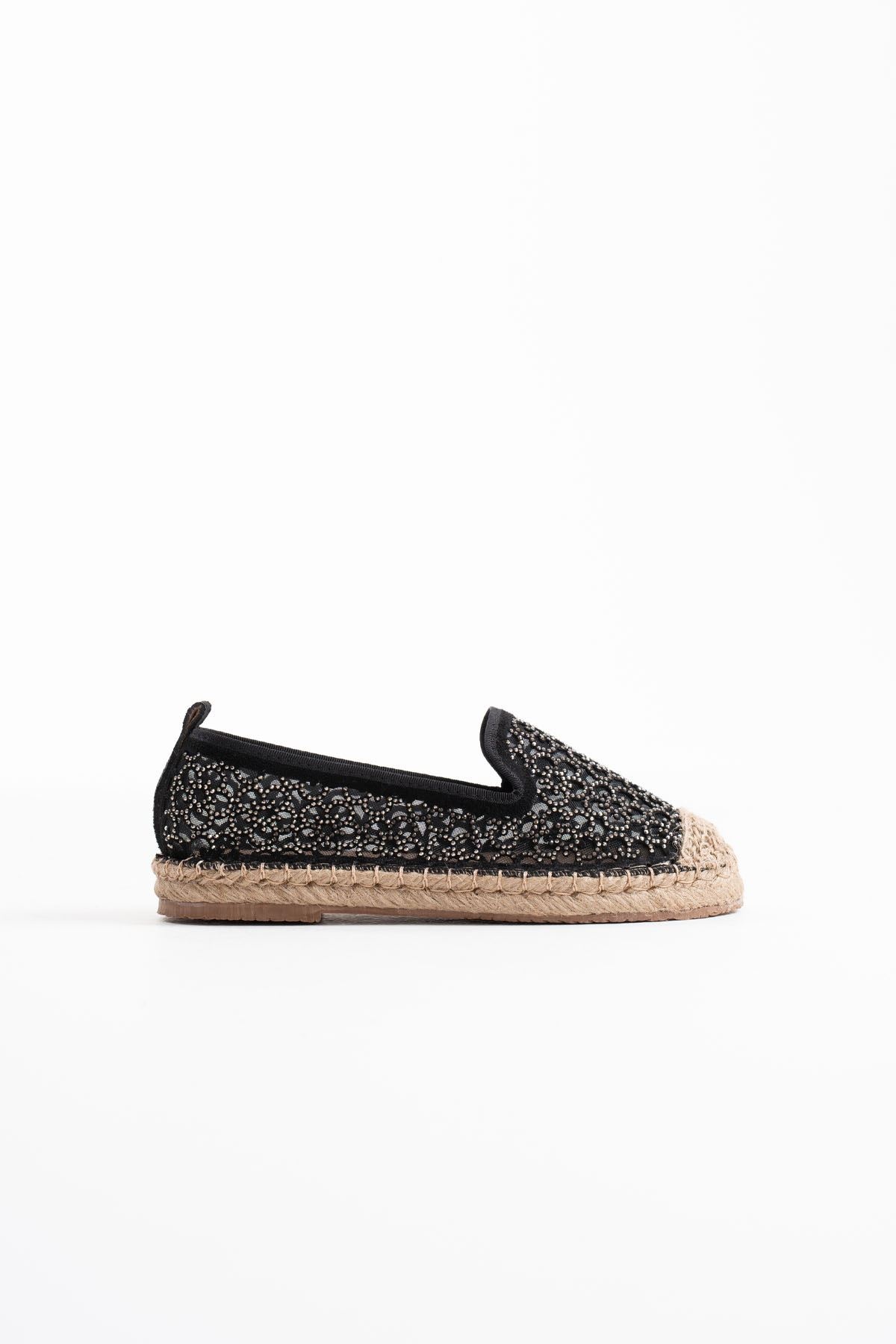 Dune Kadın Siyah Espadril Ayakkabı