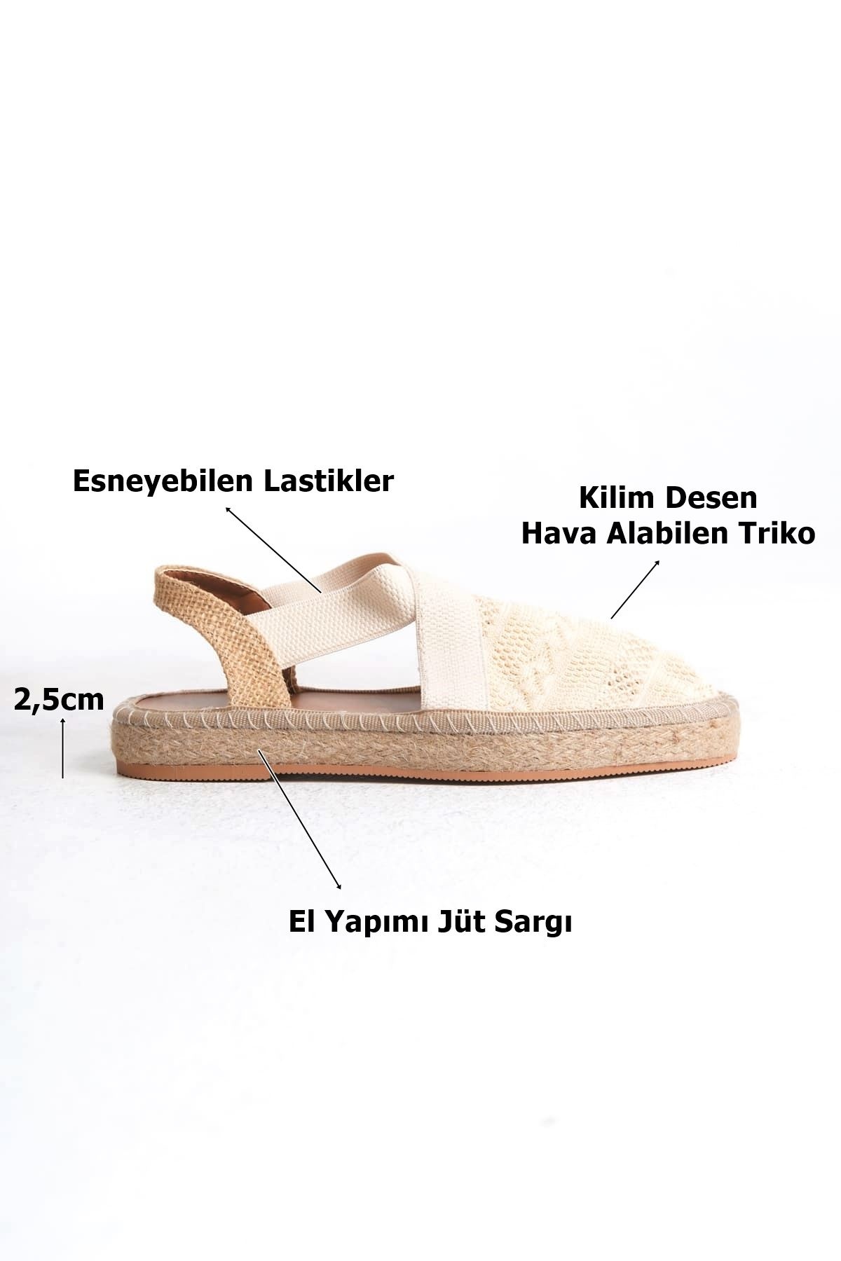 Rosa Kadın Bej Espadril Ayakkabı