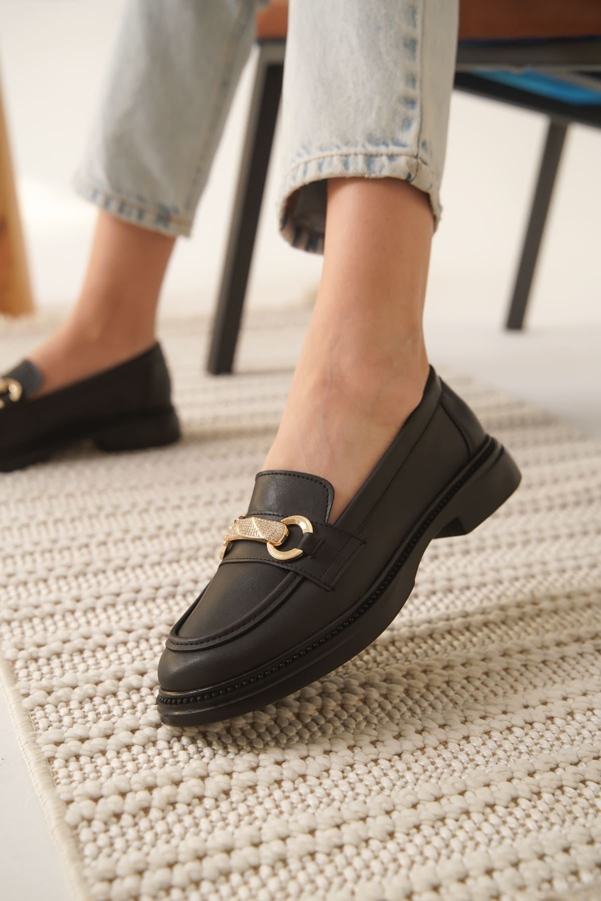 Lance Kadın Siyah Loafer
