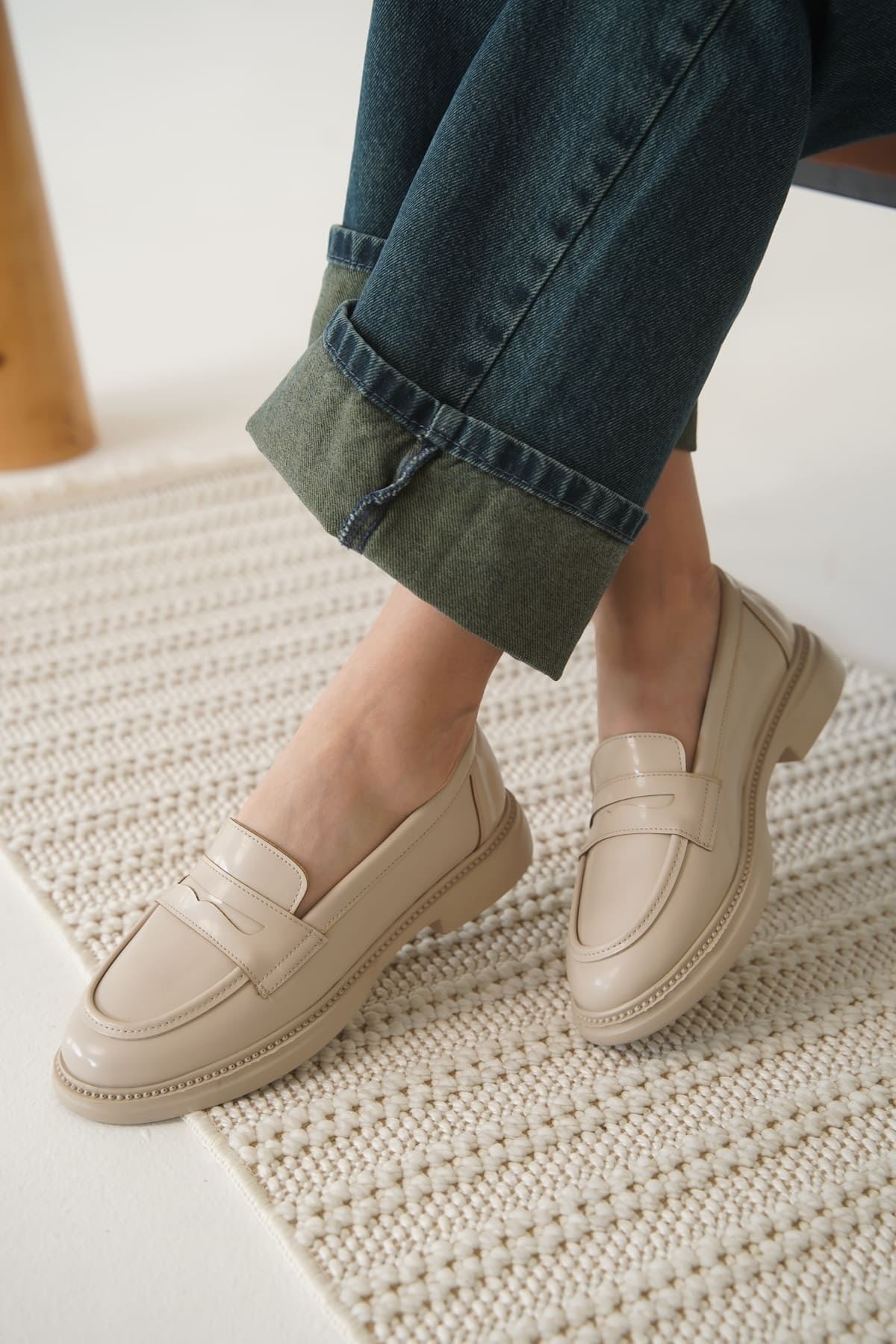 Sunny Kadın Bej Rugan Loafer