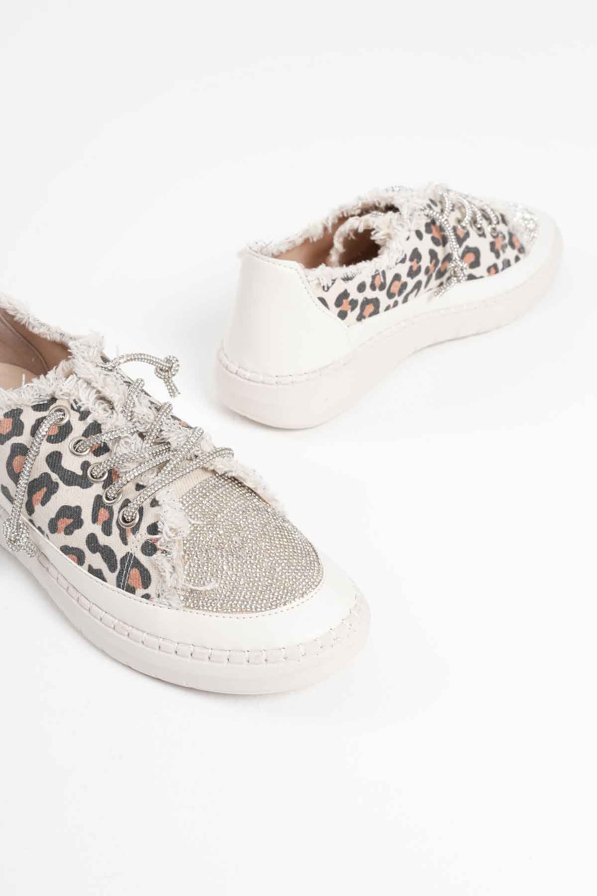 Ankle Leopar Kadın Günlük Ayakkabı