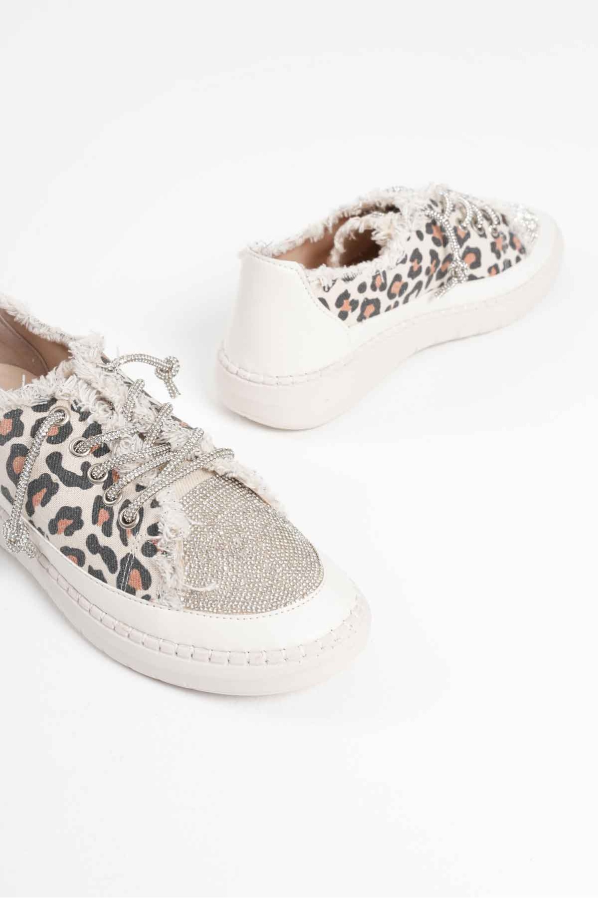 Ankle Leopar Kadın Günlük Ayakkabı
