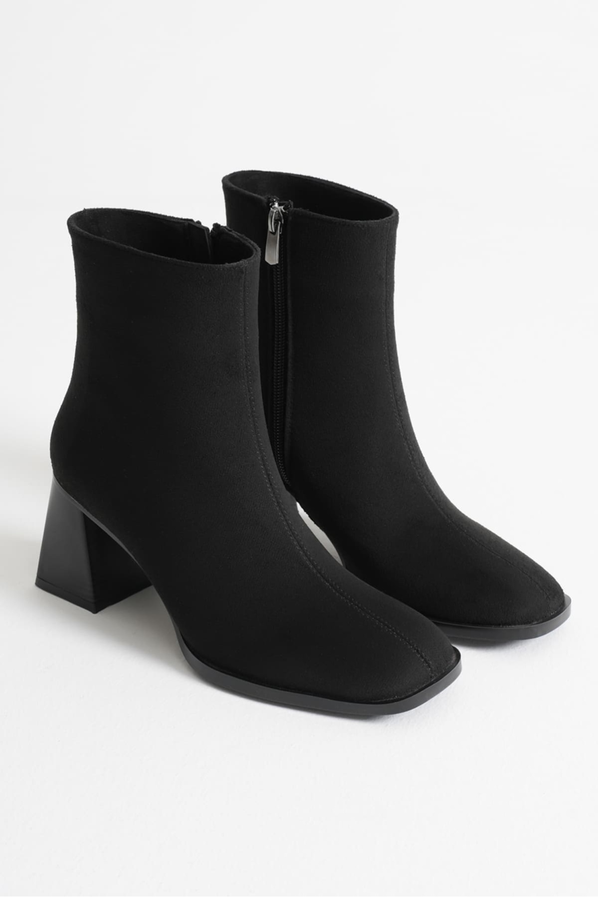 Ornela Kadın Siyah Süet Topuklu Bot
