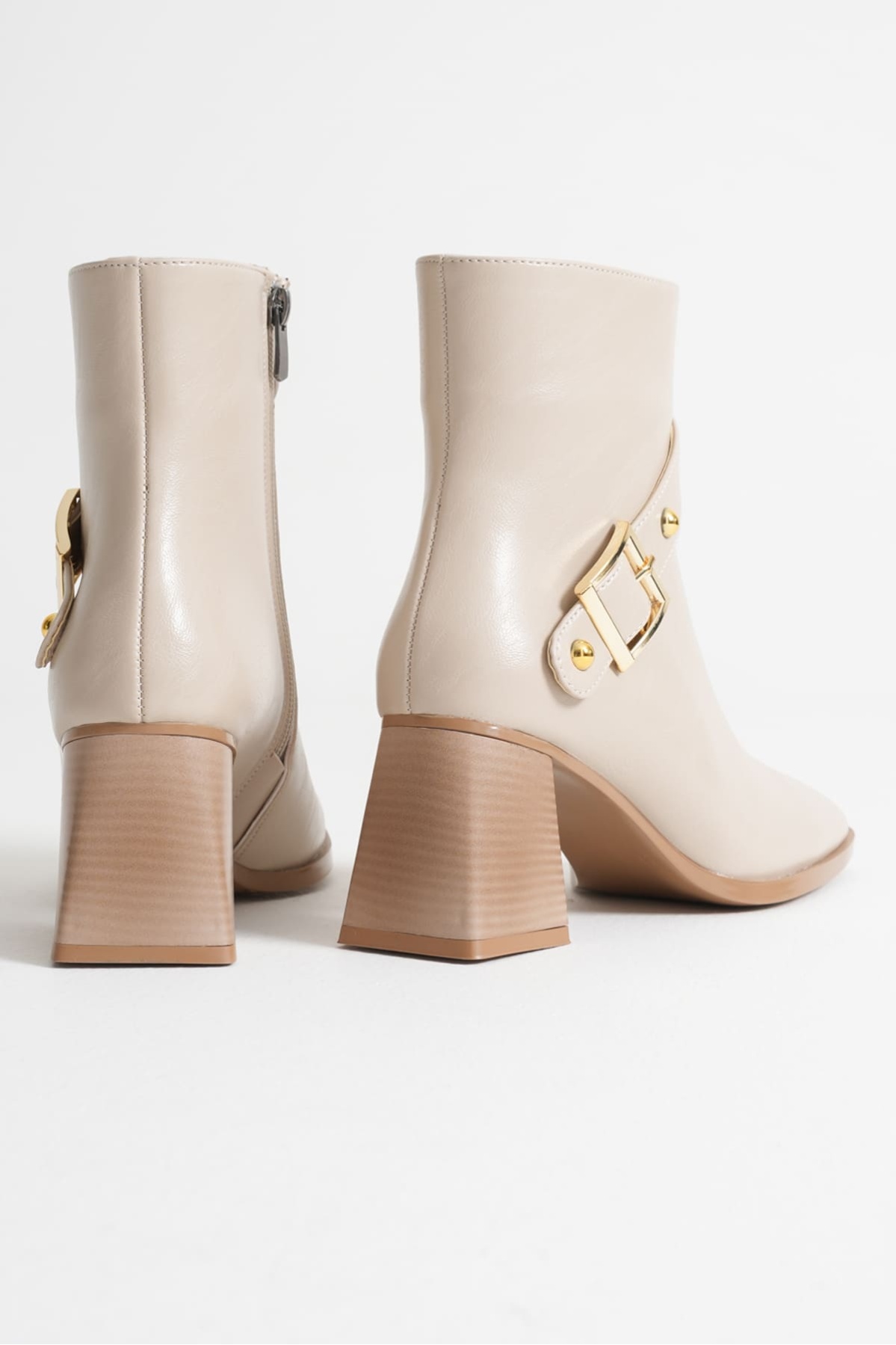 Vera Kadın Bej Topuklu Bot