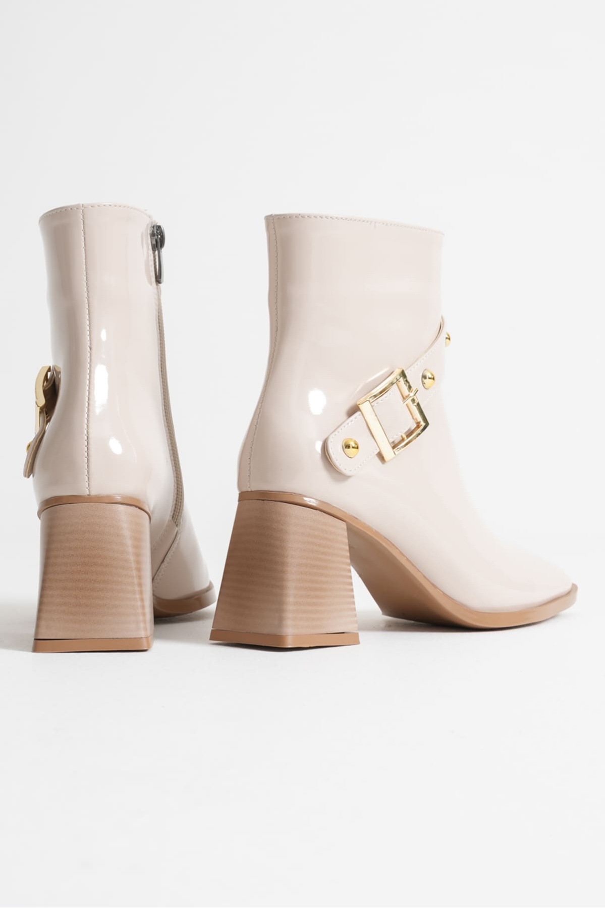 Vera Kadın Bej Rugan Topuklu Bot