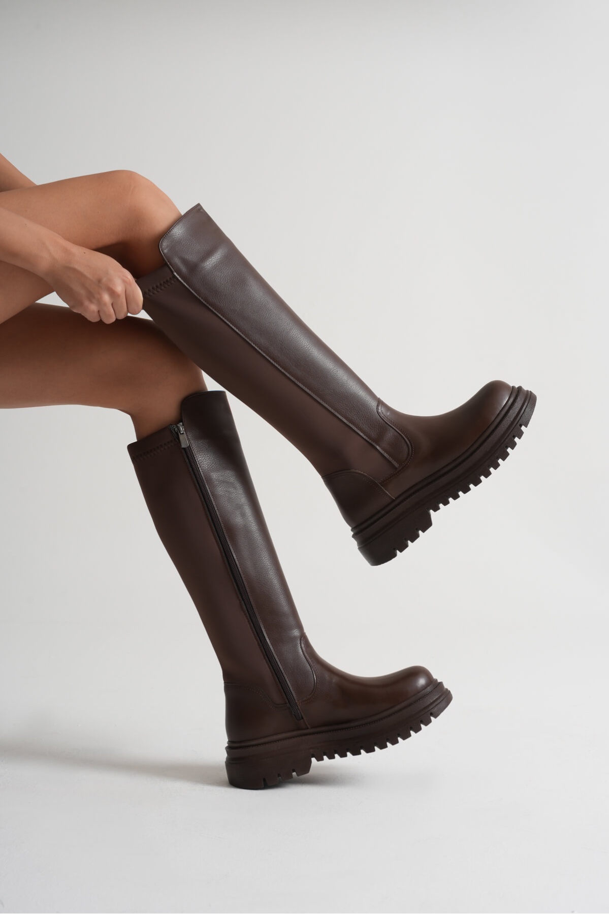 Agni Kadın Günlük Acı Kahve Çizme