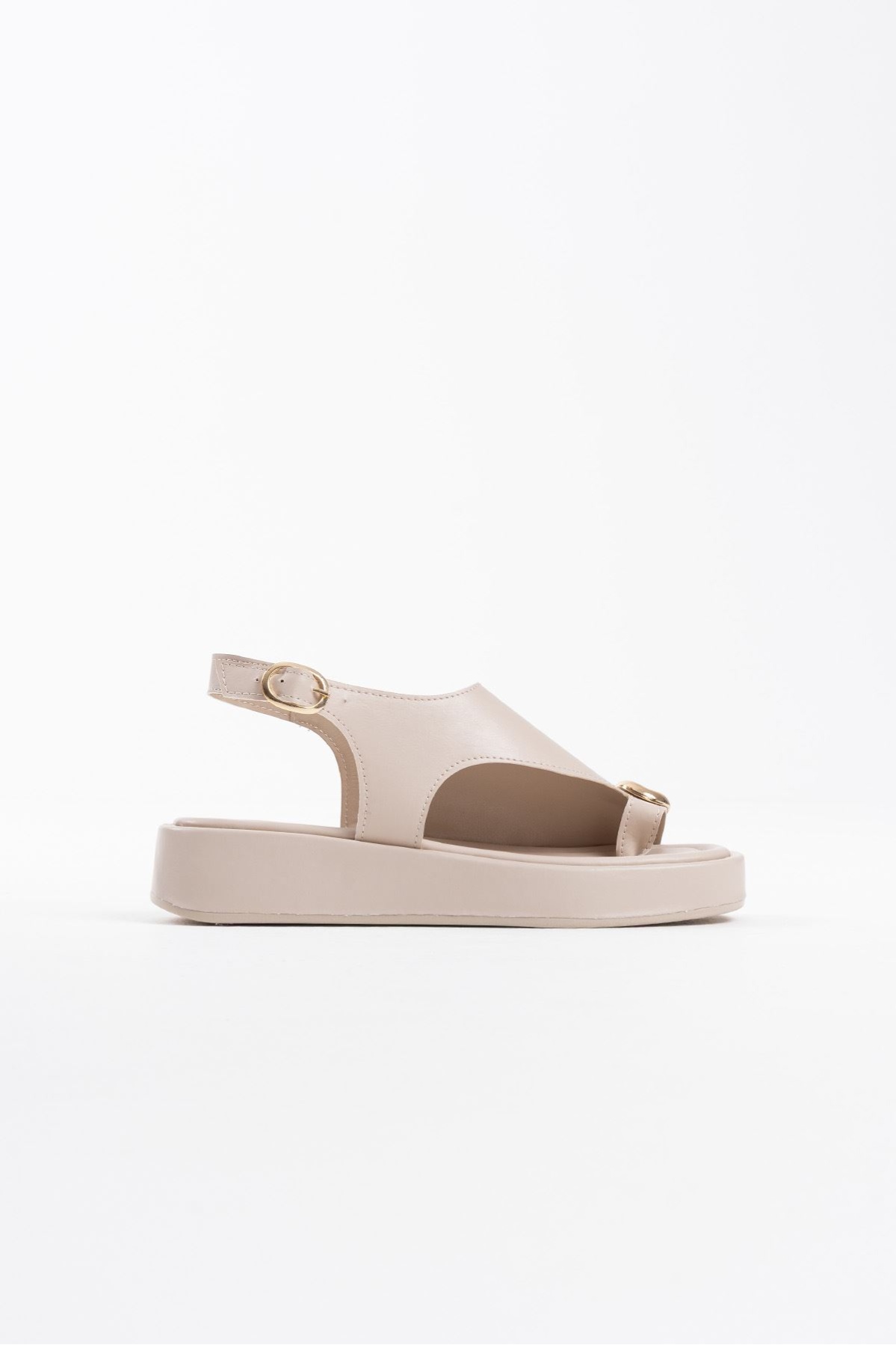 Milena Bej Cilt Toka Detaylı Sandalet