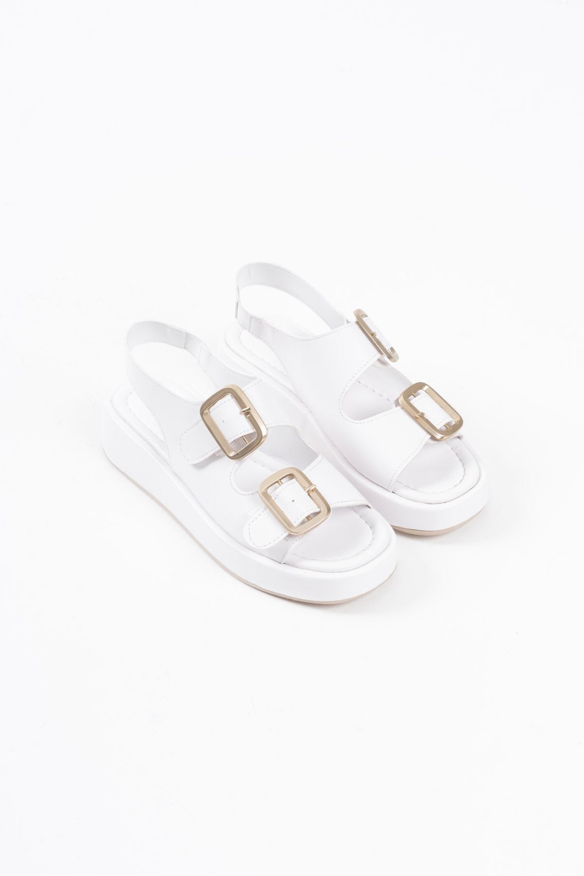 Shery Beyaz Cilt Sandalet